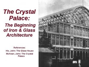 Crystal palace