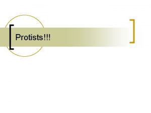 Protists Protists n Protists can be defined as