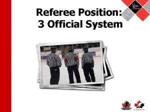 Referee Position 3 Official System Starting The Game