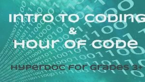 Intro to Coding Hour of Code Hyperdoc for