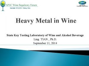 Wine testing laboratory