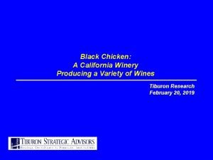 Black chicken winery