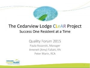 Cedarview lodge