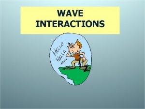 Waves transfer energy without transferring matter