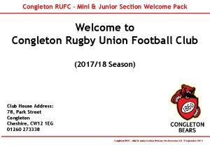 Congleton rugby club