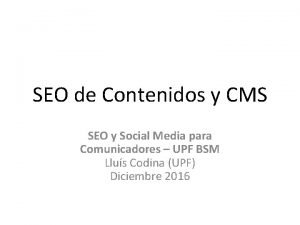 Cms seo