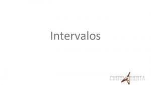 Distancia de intervalos