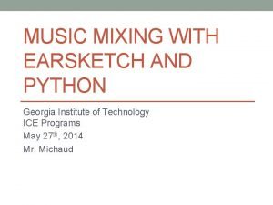 Earsketch song codes python