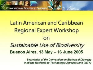 Latin American and Caribbean Regional Expert Workshop on