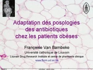 Adaptation des posologies des antibiotiques chez les patients