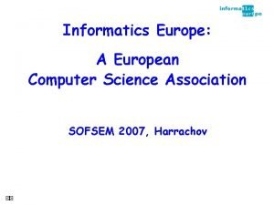 European computer science summit