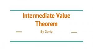 Khan academy intermediate value theorem