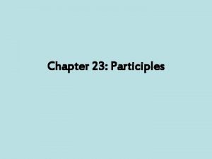Perfect passive participle latin