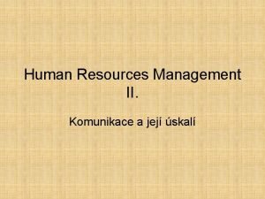 Historie human resources