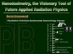 Bernd Grosswendt Typical Sizes of Biological Systemsm PhysikalischTechnische