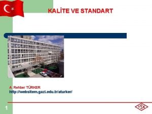 KALTE VE STANDART A Rehber TRKER http websitem