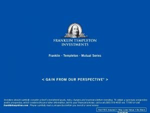 Franklin templeton donor advised fund