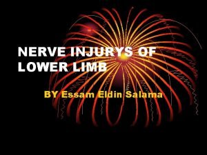 NERVE INJURYS OF LOWER LIMB BY Essam Eldin
