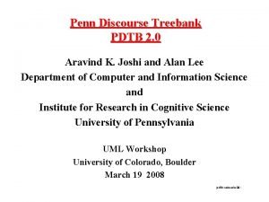 Penn Discourse Treebank PDTB 2 0 Aravind K