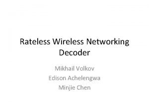 Edison decoder Edison decoder