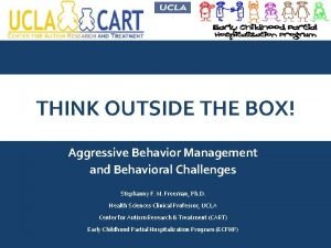 THINK OUTSIDE THE BOX Aggressive Behavior Management and