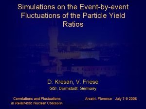 Simulations on the Eventbyevent Fluctuations of the Particle