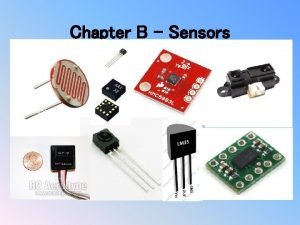 Chapter B Sensors Preliminaries The voltage divider rule