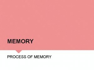 Sensory memort