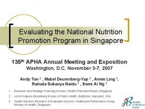 Singapore national nutrition survey