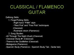 Flamenco picking