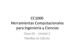 Herramientas computacionales para ingeniería y ciencias