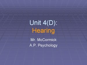 4d hearing