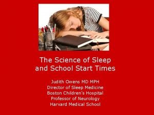 The Science of Sleep and School Start Times