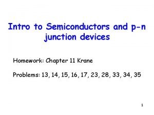 Intro to semiconductors