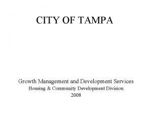 City of tampa development services