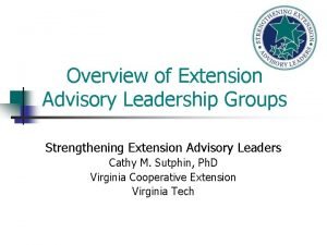 Advisory leadership style Advisory leadership style