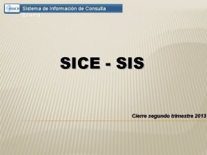 Sice consulta