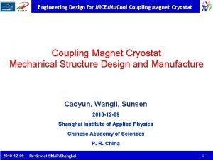 Engineering Design for MICEMu Cool Coupling Magnet Cryostat