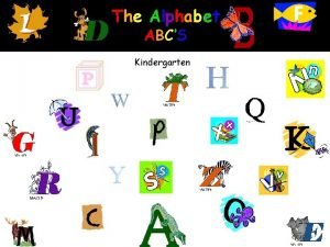 Alphabet objectives