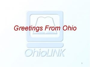 Greetings from ohio Greetings from ohio