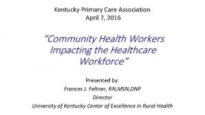 Kentucky primary care association