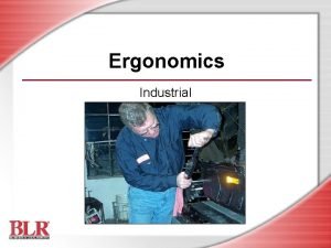 Objectives of ergonomics