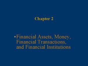 Financial assets examples