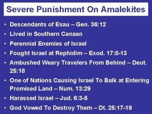 Amalekites descendants of esau Amalekites descendants of esau