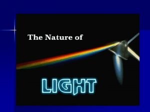 What is Light Light is an electromagnetic wave