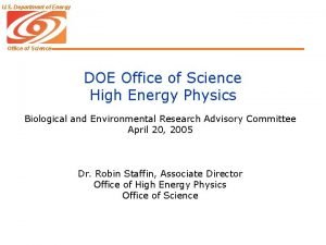 Department of energy