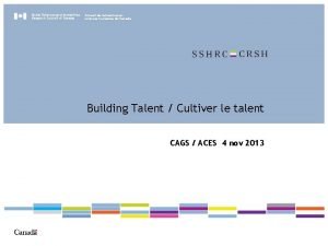 Sshrc talent award