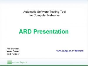 Ard testing tool