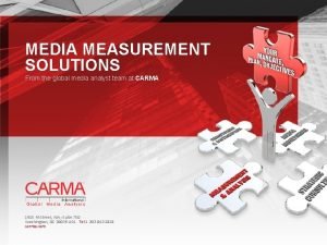 Carma media monitoring