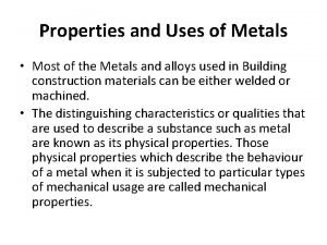 Chemical properties of alloys